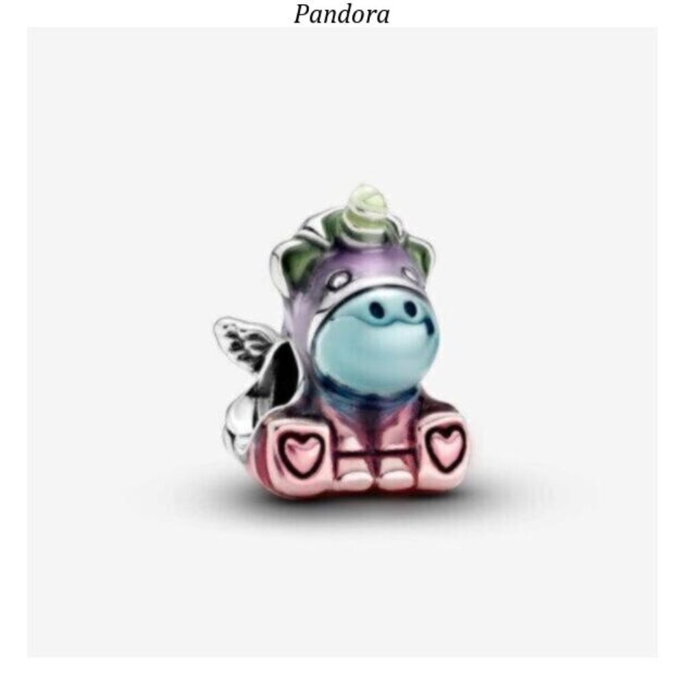 Pandora Colourful Rainbow Bruno the Unicorn Charm
